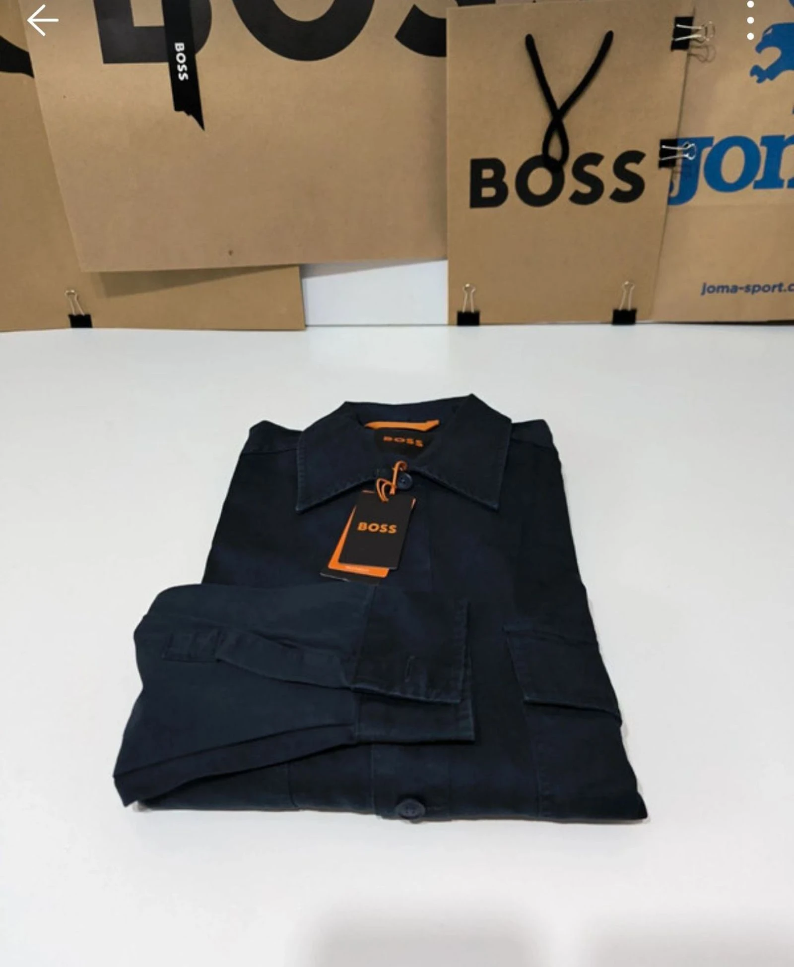 Boss S , tejido tipo vaquero